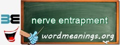 WordMeaning blackboard for nerve entrapment